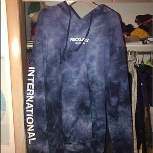 Tie dye reckless hoodie Clearance